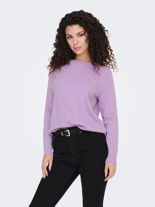 Only Women's Long Sleeve Sweater Dewberry