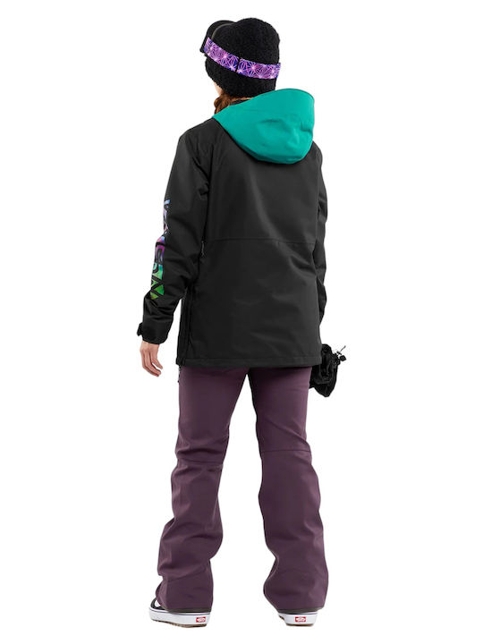 Volcom Pullover Women's Ski & Snowboard Jacket Multicolour H0652405-BLK