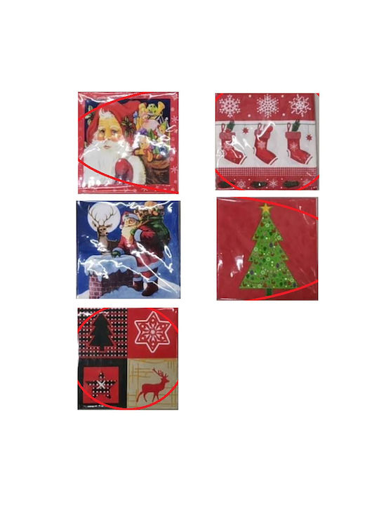 XMASfest Christmas Napkins L16.5xW16.5cm 1pcs