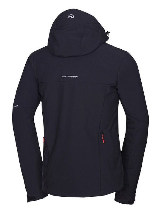 Northfinder BU-5147SNW-269 Ανδρικό Μπουφάν Soft Shell για Σκι & Snowboard Μαύρο