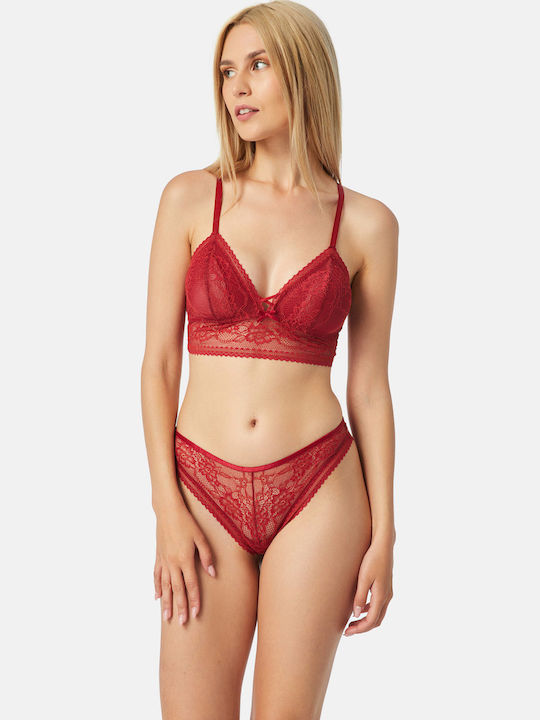 Minerva Bralette Σουτιέν Κόκκινο