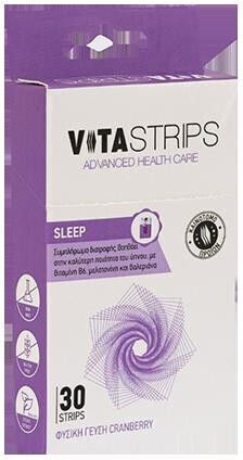 Vitastrips Sleep Συμπλήρωμα για τον Ύπνο 30τμχ