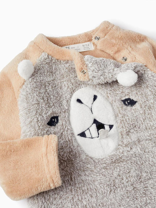 Zippy Kinder Schlafanzug Winterlich Fleece Mehrfarbig