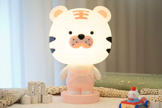 Keskor Kids Decorative Lamp Tiger Pink 19x15x28.5εκ.