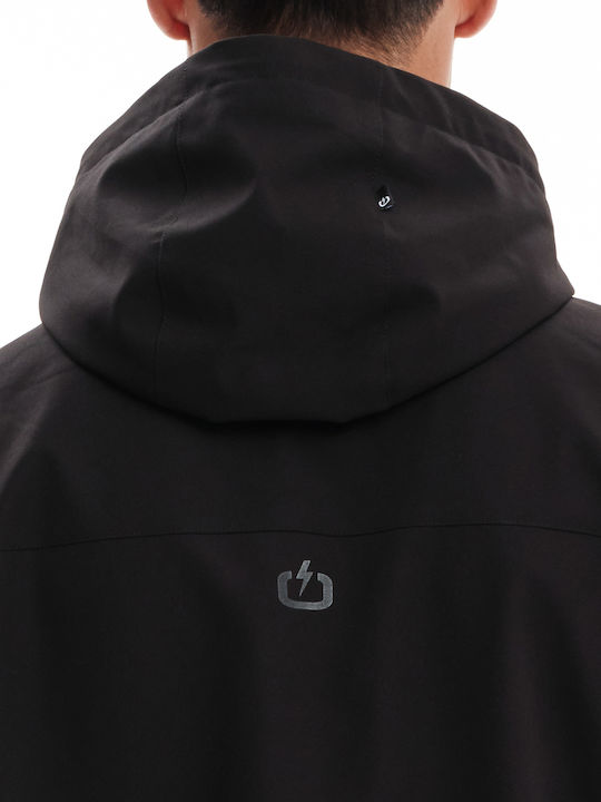 Winter Jacket Waterproof and Windproof Black