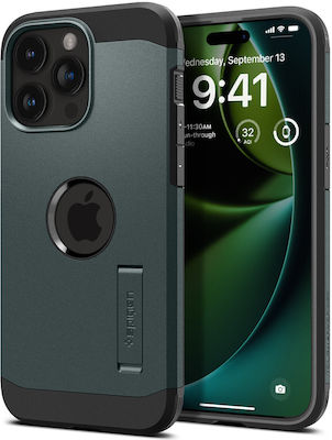 Spigen Tough Armor MagFit Umschlag Rückseite Kunststoff Abyss Green (iPhone 15 Pro Max)