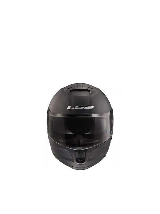 LS2 Stream Ii Solid Matt Black Motorcycle Helmet Full Face ECE 22.06 1550gr with Sunvisor