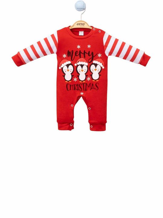 Pabbuc Baby Baby Bodysuit Long-Sleeved Red