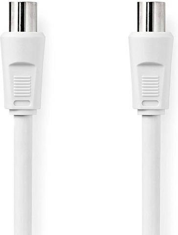 Nedis Καλώδιο Κεραίας Coax male - Coax female Λευκό 3m (CSGL40000WT30)