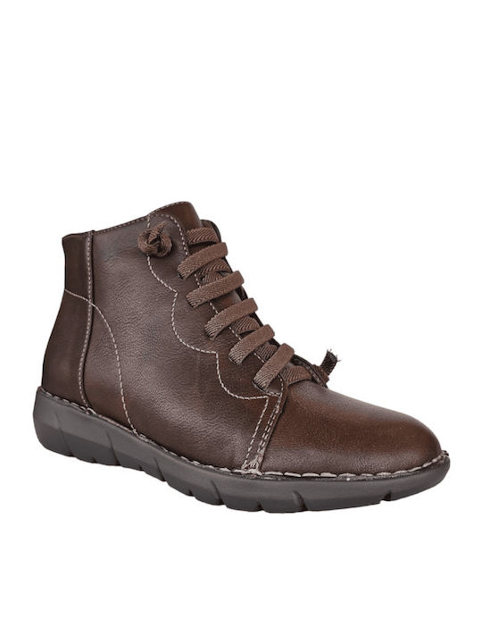 Nobrand Women's Platform Boots Brown