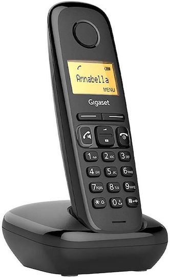 Gigaset A270 Cordless Phone with Greek Menu Black