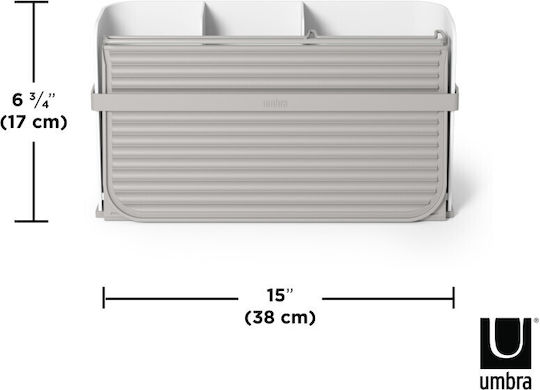 Umbra Plastic White Sink Strainer 33x38x17cm