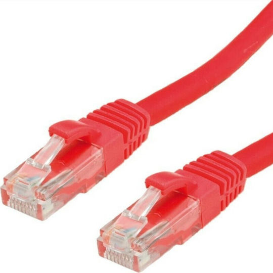 Lineme U/UTP Cat.6 (Gigabit) Καλώδιο Δικτύου Ethernet 0.5m Κόκκινο