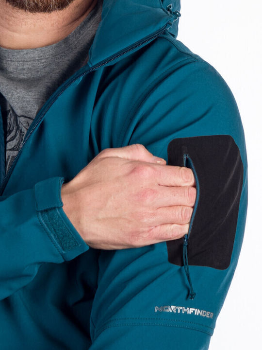 Winter Jacket Softshell Waterproof and Windproof Blue