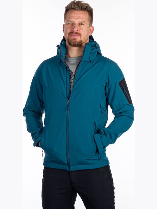 Winter Jacket Softshell Waterproof and Windproof Blue