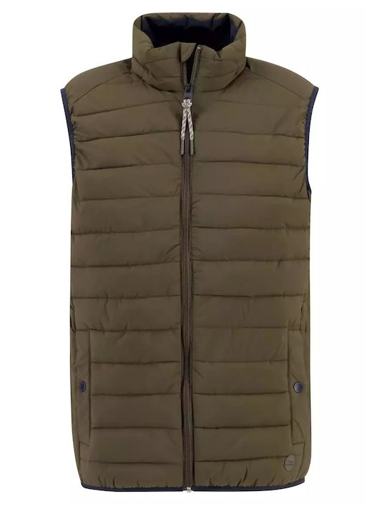 Fynch Hatton Ärmellos Herren Winter Jacke Lässig Braun