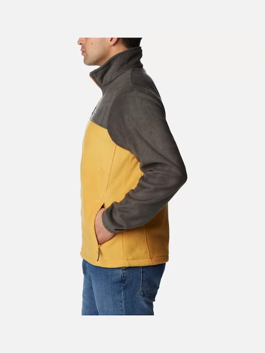 Columbia Steens Mountain Full Men's Fleece Cardigan with Zipper Yellow