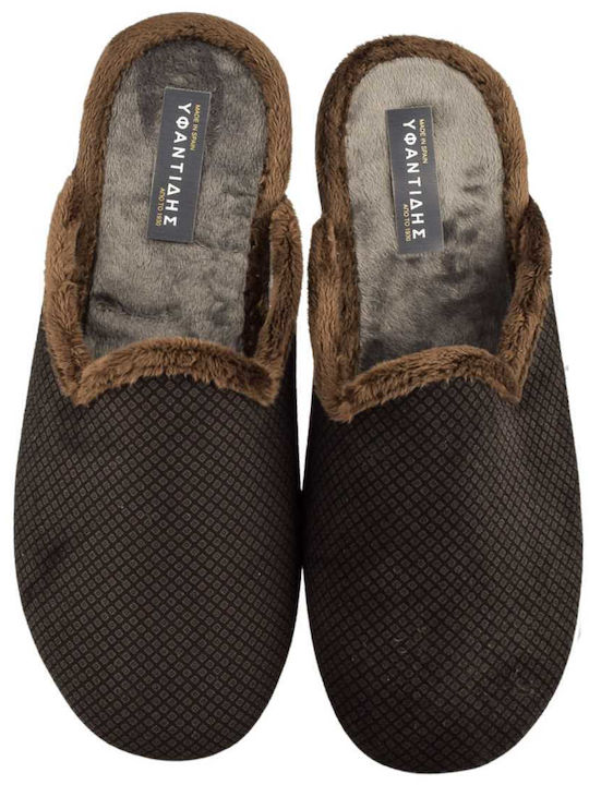 Yfantidis Men's Slipper Brown