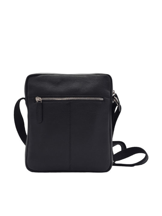 Piele Geantă pentru bărbați De umăr / tip crossbody Neagră