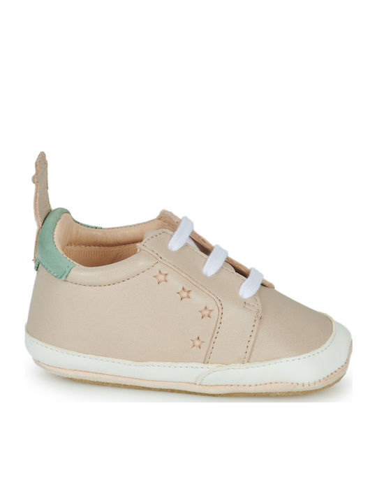 Easy Peasy Papuci pentru bebeluși Bej My Blublu Basket Lacet