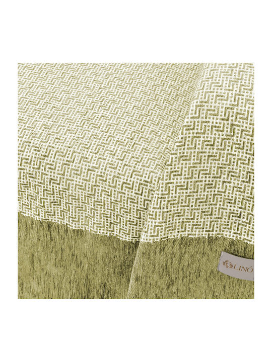 Lino Home Angollo-winter Ριχτάρι Διθέσιου Καναπέ Chenille 180x250εκ. Olive