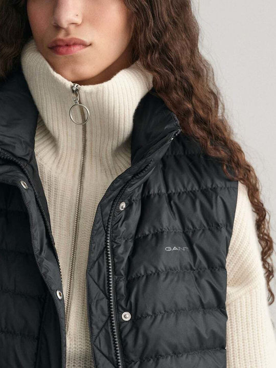 Gant Kurz Damen Puffer Jacke für Winter Schwarz