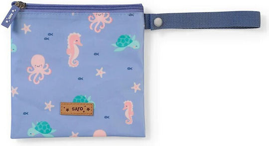 Saro Sea Friends Kids' Lunch Bag 1L Insulated Blue 17x17cm