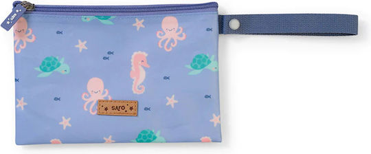 Saro Sea Friends Σχολική Θήκη Φαγητού 1lt Μπλε 14.5x21.5cm