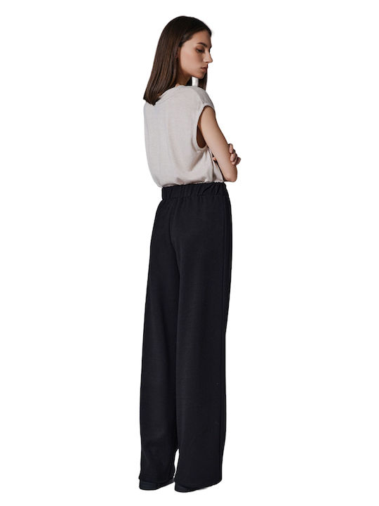 4tailors Women's Fabric Trousers Black