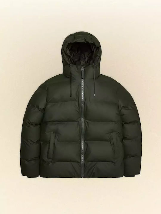 Rains Мъжко яке Puffer Водоустойчиво Khaki