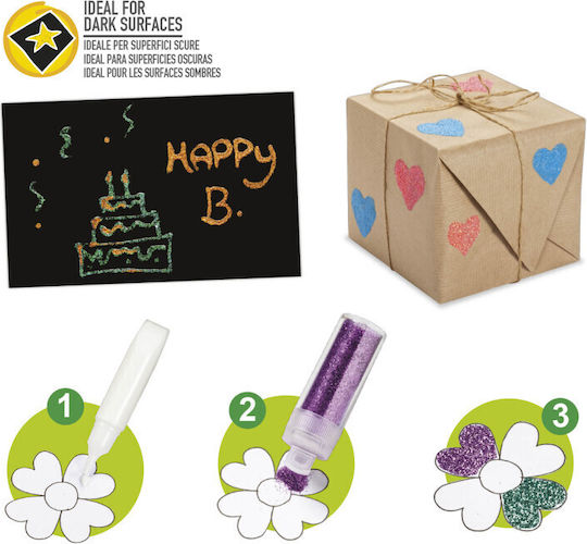Carioca Dust Spark Colors Goldstaub Glitter Mehrfarbig 9gr Set 6Stück