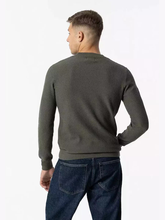 Tiffosi Men's Long Sleeve Sweater Khaki