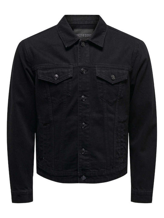 Only & Sons Men's Winter Denim Jacket Blue