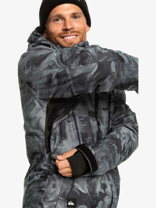 Quiksilver Mission Printed Men's Ski & Snowboard Jacket Black EQYTJ03428-KVJ2