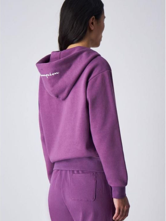 Champion Women's Hooded Cardigan Purple