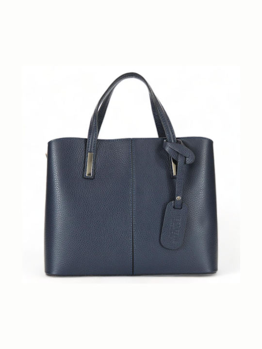 Passaggio Leather Leather Women's Bag Tote Handheld Blue