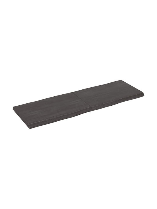 vidaXL Rectangular Table Surface made of Solid Wood Sk Grey 120x40x4cm 364022 1pcs