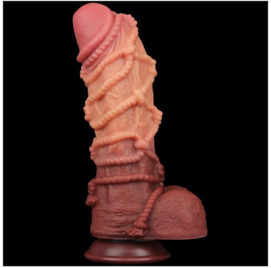 Lovetoy Realistic Dildo with Scrotum & Suction Cup Flesh