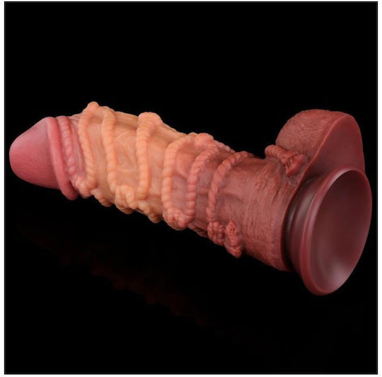 Lovetoy Ρεαλιστικό Dildo με Όρχεις και Βεντούζα Flesh 27cm