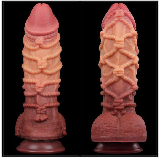 Lovetoy Ρεαλιστικό Dildo με Όρχεις και Βεντούζα Flesh 27cm