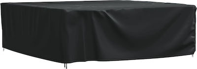 vidaXL Waterproof Dining Table Cover Black 260x260x90cm