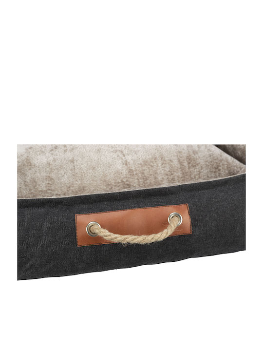 Trixie Nordic Föhr Sofa Dog Bed Black 80x60cm.