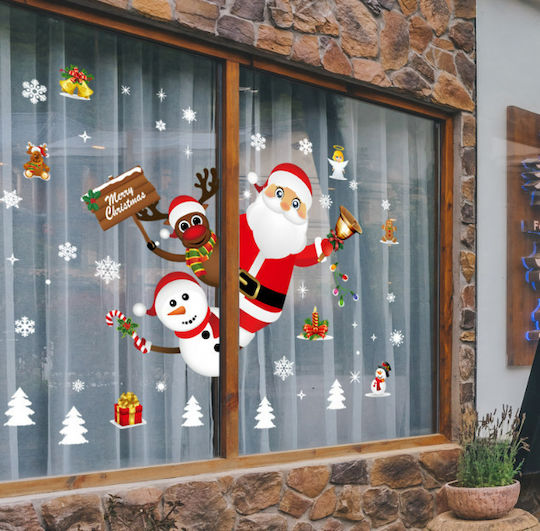 Sticker Display Christmas 60x90cm 87646 1pcs