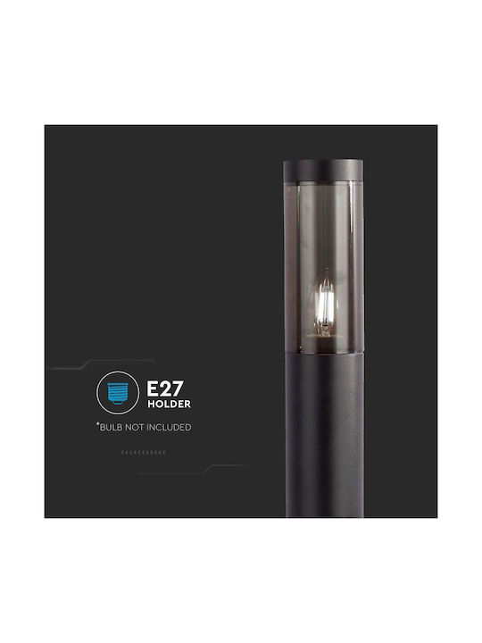 V-TAC Φωτιστικό Κολωνάκι Εξωτερικού Χώρου 18W IP44 για Ντουί E27 Μαύρο