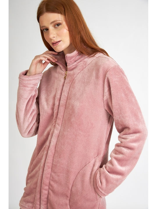 Harmony Iarnă Pijama femei Fleece Halat Roz