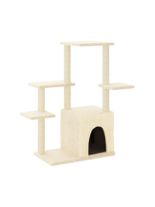 vidaXL Scrumieră Cat Trees Beige 86x54x97.5cm