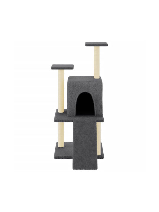 vidaXL Scratching Post Cat Trees Gray 3 levels 78.5x60x110cm