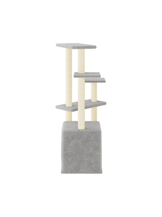 vidaXL Scratching Post Cat Trees Gray 5 levels 91x53.5x107.5cm
