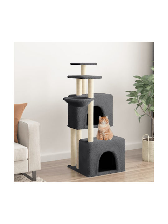 vidaXL Scratching Post Cat Trees Gray 5 levels 73.5x69x122cm