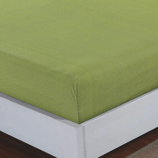 Casa Colori Dublu 140x200+30cm cu Elastic Vince Verde